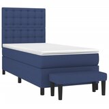  s oprugama i madracem plavi 90 x 190 cm od tkanine | shoptok.hr