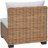  Srednja sofa s jastucima GENDT Prirodni ratan Prirodna | shoptok.hr