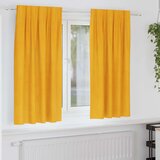  Zastore za tamu s trakama 2 kom Mustard žuti baršun | shoptok.hr