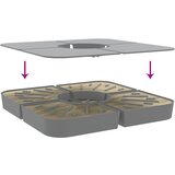  4-dijelni set suncobrana za križni suncobran 100 kg PP | shoptok.hr