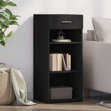 vidaXL Komoda črna 40x42,5x93 cm inženirski les | Shoptok.si