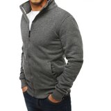 DStreet Bluza męska rozpinana bez kaptura antracytowa | shoptok.hr