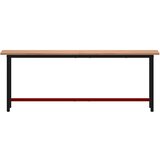  Radni stol 220x55x81,5 cm od masivne bukovine i metala | shoptok.hr