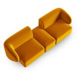 Milo Casa Gorčično rumena žametna sedežna garnitura 246 cm Paolo – | Shoptok.si