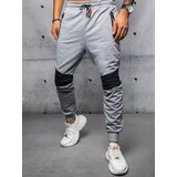 DStreet Spodnie męskie dresowe jasnoszare | Shoptok.si