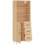  Visoka komoda hrasta sonome 69,5x34x180cm od konstruiranog drva | shoptok.hr