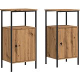 Maison Chic Dvo delni komplet Nočne omarice - Nočne mize artisan hrast 41x31x80 cm inženirski les, (21689341) | Shoptok.si