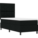 Box Spring Krevet s madracem crne boje 80x200 cm od tkanine | shoptok.hr