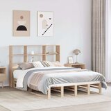 vidaXL Knjižna postelja brez vzmetnice 160x200 cm trden les | Shoptok.si