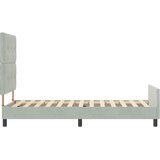  s opruga kutije Svjetlosiva 100 x 200 cm Baršun | shoptok.hr