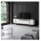 Hanah home tv polica yildiz white gold