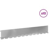  Ograda oko Travnjaka 10 kom. 102 x 15 x 4 cm Čelik Srebrna | shoptok.hr