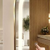 REA Bath Ogledalo LED Orbit 60x170cm Brush Gold | Shoptok.si