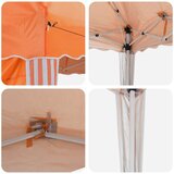  Zložljivi šotor za zabave Oranžna 288 x 288 x 245 cm, (5000210892) | Shoptok.si