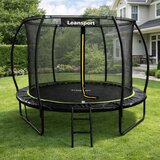  Vrtni trampolin LEAN s unutarnjom mrežom crno-zeleni 183 cm 6 stopa | shoptok.hr