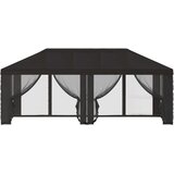  Pokrov za gazebo s bočnim zidovima 6 x 3 m Antracit Poliester | shoptok.hr