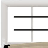  Okvir za krevet bijelo-crni metalni 140 x 200 cm | shoptok.hr