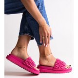 Big Star Pink ruched flip-flops | shoptok.hr