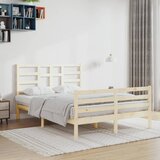 Maison Chic Posteljni okvir - Dvoposteljna postelja - Zakonska postelja iz trdnega lesa 120x200 cm-J14525, (21773184) | Shoptok.si