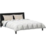 vidaXL Odeja Drugo z blazino 3 pcs Bela 200 x 220 cm Puh | Shoptok.si