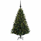  Umjetno božićno drvce s kuglicama 150 cm 150 LED lampica Slike