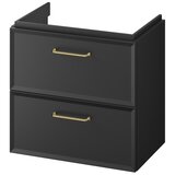 Cersanit S590-100 - Viseći kupatilski ormarić ispod umivaonika MILLE SLIM 60x38 cm crna | Eponuda.com