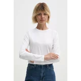 Calvin Klein Bombažna majica z dolgimi rokavi bela barva, K20K207572