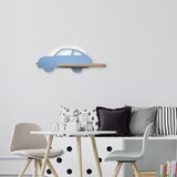  LED dečije zidno svetlo sa policom CAR LED/5W/230V plavo/drvo | Eponuda.com