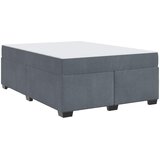  Krevetna konstrukcija Tamno siva 160 x 200 cm tkanina | shoptok.hr