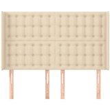  Uzglavlje s ušima krem 147x16x118/128 cm od tkanine | Eponuda.ba