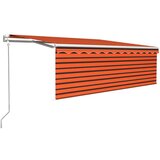  Automatska tenda na uvlačenje s roletom 4x3 m narančasto-smeđa | shoptok.hr