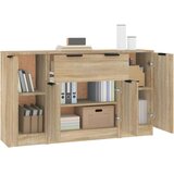  Komoda 3 kosi sonoma hrast inženirski les, (20654682) | Shoptok.si