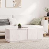  Stolić za kavu bijeli 110x50x40 cm od masivne borovine Cijene