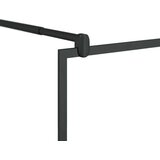 Pregrada za tuš s prozornim ESG steklom 100x195 cm črna, (20684036) | Shoptok.si
