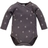 Pinokio Kids's Dreamer Buttoned Longsleeve Bodysuit Graphite/Pattern | shoptok.hr