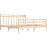  Posteljni okvir iz trdnega lesa 200x200 cm, (20648064) | Shoptok.si