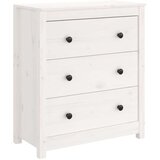  Komoda bijela 70 x 35 x 80 cm od masivne borovine | shoptok.hr