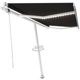  Automatska tenda sa senzorom za vjetar LED 450x350 cm antracit | shoptok.hr
