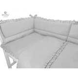 MimiNu Royal navlaka za posteljinu 2 dijela 120x90 cm, siva | shoptok.hr