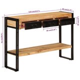  Konzolna mizica 110x30x76 cm trden mangov les, (20818216) | Shoptok.si