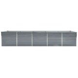  Visoka greda pocinkano jeklo 400x80x45 cm siva, (20618677) | Shoptok.si