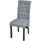  Jedilni stoli 4 kosi svetlo sivo blago, (20700805) | Shoptok.si