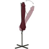  Vrtni senčnik z LED lučkami bordo rdeč 300 cm, (20729498) | Shoptok.si