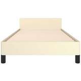  Okvir za krevet s uzglavljem krem 90x200 cm od umjetne kože | shoptok.hr