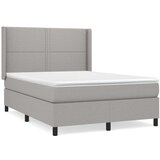  Box spring posteljni z vzmetnico svetlo siv 140x190 cm blago, (20738658) | Shoptok.si