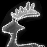  Božični jelen z mrežo 306 LED lučk 60x24x89 cm, (20769527) | Shoptok.si