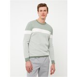 LC Waikiki Crew Neck Long Sleeve Color Block Men's Knitwear Sweater cene