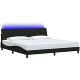  Okvir za krevet bez madraca Hanko crni 200x200 cm od tkanine | shoptok.hr
