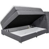 CARRYHOME POSTELJA BOXSPRING 140 cm x 200 cm , tekstil siva | Shoptok.si