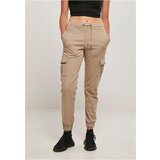 UC Ladies Women's comfortable high-waisted tracksuit bottoms made of soft taupe | Shoptok.si